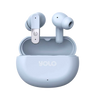YOPOD RHYTHM Wireless Earbuds with Bluetooth 6.0, 13mm Bass Boost Drivers, and up to 30 hours playback, available in Purple and Blue color variants.
