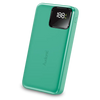 Audionic Benz Icon 10000mAh Power Bank with LED battery display, three input ports, four output ports, and compact portable design.