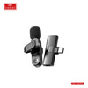Earldom MC7 wireless microphone with Bluetooth 5.2, noise reduction, and Type-C and Lightning compatibility.
