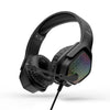 Faster GEKKO BG-500 Gaming Headset with 50mm drivers, ENC microphone, RGB lighting, surround sound, and USB plus 3.5mm connectivity.