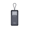 Faster PF-65W Power Bank with 20,000mAh Li-Polymer battery, Type-C input, PD 20W output, and multiple charging options for fast portable charging.