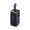 Faster PF-65W Power Bank with 20,000mAh Li-Polymer battery, Type-C input, PD 20W output, and multiple charging options for fast portable charging.