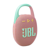 JBL Clip 5 portable Bluetooth speaker with JBL Pro Sound, Bluetooth 5.3, IP67 waterproof and dustproof rating, and up to 15 hours of battery life.