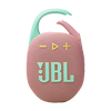 JBL Clip 5 portable Bluetooth speaker with JBL Pro Sound, Bluetooth 5.3, IP67 waterproof and dustproof rating, and up to 15 hours of battery life.