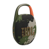 JBL Clip 5 portable Bluetooth speaker with JBL Pro Sound, Bluetooth 5.3, IP67 waterproof and dustproof rating, and up to 15 hours of battery life.