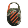 JBL Clip 5 portable Bluetooth speaker with JBL Pro Sound, Bluetooth 5.3, IP67 waterproof and dustproof rating, and up to 15 hours of battery life.
