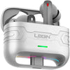 Login L-220 Gaming Earbuds with Bluetooth 5.4, ANC, ENC, 10mm dynamic drivers, IPX4 water resistance, and up to 13 hours of playtime.