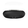 Login L-226 Glazor Earbuds with open-ear design, 11mm bass drivers, Bluetooth 5.3, AI live translation, customizable EQ, and transparent charging case.