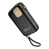 Login MagCore L-711 Power Bank 10000mAh with Li-Polymer battery, USB-C input, USB-A output, and integrated charging cable.