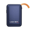 Login Oblivor L-707 Power Bank with 20,000mAh battery, 65W fast charging, built-in cable, USB PD charging, premium ABS body, and carry strap.