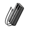 Login Voltra Pro L-708 Power Bank with 20,000mAh battery, 22.5W fast charging, built-in charging cables, premium matte body, and USB PD support.
