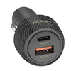 Ronin Nos R-2505 48W Car Charger with 30W PD, 18W Quick Charge, and advanced safety protection.