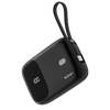 Ronin R-4030 Neutron 10000mAh Power Bank with built-in USB-C and Lightning cables, 22.5W fast charging, and digital battery display.