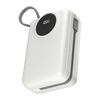 Ronin R-4055 Megawatt 30000mAh Power Bank with 65W fast charging, dual built-in Type-C cables, and digital display.
