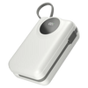 Ronin R-4055 Megawatt 30000mAh Power Bank with 65W fast charging, dual built-in Type-C cables, and digital display.