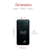Ronin R-70 Wireless Power Bank 8000mAh with wireless charging, dual USB outputs, and LED capacity indicator.