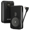 Ronin VELOCITY R-4045 10000 mAh Power Bank with 22.5W fast charging, 15W wireless output, digital display, Li-Polymer battery, and Type-C cable.