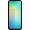 Samsung Galaxy A06 smartphone with 6.7-inch HD+ display, 50MP dual camera, MediaTek Helio G85 processor, and 5000mAh battery.