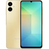 Samsung Galaxy A06 smartphone with 6.7-inch HD+ display, 50MP dual camera, MediaTek Helio G85 processor, and 5000mAh battery.