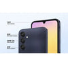 Samsung Galaxy A25 smartphone with 6.5-inch Super AMOLED 120Hz display, Exynos 1280 processor, 50MP triple camera, 5000mAh battery, and 5G connectivity