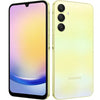 Samsung Galaxy A25 smartphone with 6.5-inch Super AMOLED 120Hz display, Exynos 1280 processor, 50MP triple camera, 5000mAh battery, and 5G connectivity