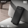 YOLO Bolt Power Bank with 30,000mAh battery, 65W ultra-fast charging, laptop charging support, and digital LED display.