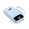 YOLO Insta Go 22.5W 10000mAh Power Bank with three built-in charging cables, digital LED display, and fast charging.